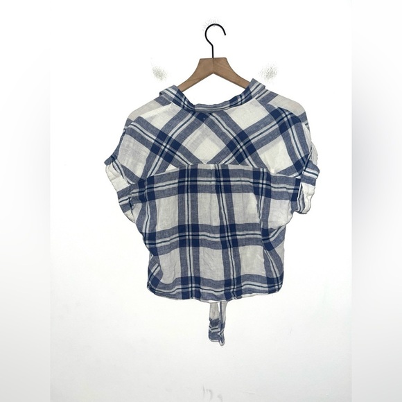 RAILS Amelie Short Sleeve Plaid Shirt Size Medium - Picture 9 of 11